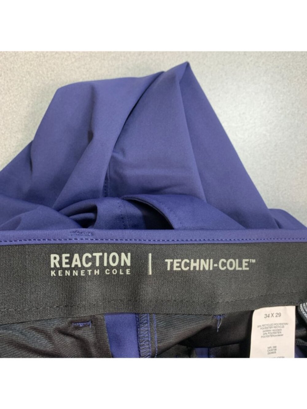 Kenneth Cole Reaction Men's Navy Dress Pants - Picture 4 of 16